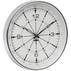 Aviator Wall Clock - Nickel 